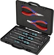 Knipex Elektro-Installationszange, 8-tlg., Elektronikzangen-Set 8tlg