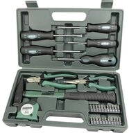 Br&uuml;der Mannesmann Werkzeuge Werkzeugset Werkzeugkoffer, 31-teilig M29031, im...