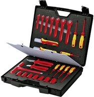 Knipex Werkzeugset Knipex 98 99 12 Werkzeugset Elektriker im Koffer 26teilig