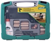 Wolfcraft Schrauben- und D&uuml;bel-Set Wolfcraft Sortimentsbox Holzd&uuml;bel 78 teilig