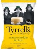 Tyrrell's Knabberei, Tyrrells Handcooked mature Cheddar und Chive Chips vegetarisch