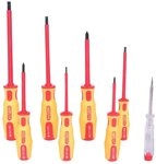KS Tools Schraubendreher ERGOTORQUE VDE, (8 St), Satz, PH+Schlitz, 8-teilig