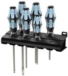 Wera Schraubendreher Wera 3334/3355/6 Schraubendrehersatz, Edelstahl + Rack,...