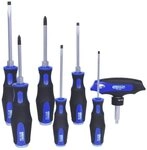 KS Tools Schraubendreher ERGOTORQUEmax, (7 St), SchlagkappenSatz, 7-teilig