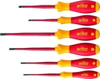 Wiha Schraubendreher SoftFinish (36455) - 6 tlg., Schraubenzieher, Schlitz,