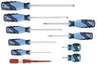 Gedore Schraubendreher 3K-Schraubendreher-Set 10tlg. Schlitz/Kreuzschlitz...
