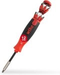Wiha Schraubendreher LiftUp 25 (38606), mit Bits, Bithalter, Innensechskant,
