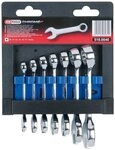 KS Tools Maulschl&uuml;ssel CHROMEplus Ringmaulschl&uuml;ssel-Satz, kurz, 7-tlg...
