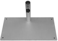 Delschen Schirmst&auml;nder Sonnenschirmst&auml;nder f&uuml;r Balkon Stahl Silber bis 40 mm Stamm