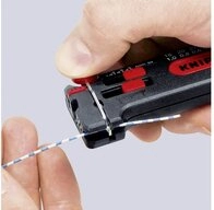 Knipex Kabelmesser Knipex 12 80 100 SB Drahtabisolierer Geeignet f&uuml;r CU-Leiter...