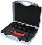KS Tools Steckschl&uuml;ssel Ring-Stanzeisen-Satz, 16-tlg (129.0100)