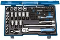 Gedore Steckschl&uuml;ssel Steckschl&uuml;ssel-Satz 1/4&Prime; + 1/2&Prime; 50tlg 6157490