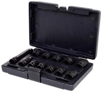 KS Tools Stecknuss KS Tools 515.0112 1/2'' Sechskant-Kraft-Stecknuss-Satz, kurz,