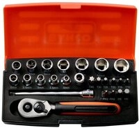 BAHCO Steckschl&uuml;ssel Steckschl&uuml;ssel-Satz 1/4&Prime; 25tlg SL25