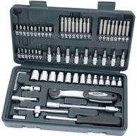Br&uuml;der Mannesmann Werkzeuge Steckschl&uuml;ssel Steckschl&uuml;sselsatz, 1/4&Prime; Zoll,