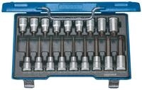 Gedore Steckschl&uuml;ssel (18 St), Schraubendreher Einsatz Garnitur 1/2" 18tlg....