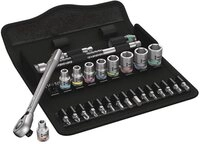 Wera Steckschl&uuml;ssel Metal-Knarrensatz, Umschalthebel, 1/4&Prime;-Antrieb, z&ouml;llig