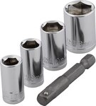 Wolfcraft Steckschl&uuml;ssel Wolfcraft Steckschl&uuml;sseleinsatz-Set 1/4" (6.3 mm)...