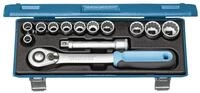 Gedore Steckschl&uuml;ssel D 19 KMU-20 Steckschl&uuml;ssel-Satz 1/2", 13-teilig,...