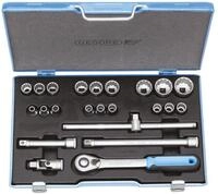Gedore Steckschl&uuml;ssel (23 St), Garnitur 1/2" 23tlg. D19 EMU-20