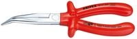 Knipex Flachrundzange, Storchschnabelzange 200 mm gewinkelten VDE