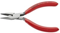 Knipex Flachzange Flachrundzange mit Schneide (Radiozange 25 01 125