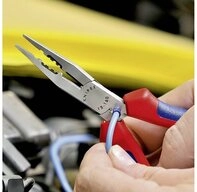 Knipex Abisolierzange KNIPEX 13 01 160 Verdrahtungszange mit Kunststoff...
