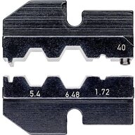 Knipex Crimpzange Knipex 97 49 40 Crimpeinsatz Koaxial-Steckverbinder RG58,...