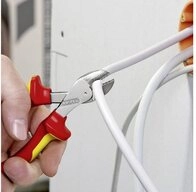 Knipex Seitenschneider Kompakt-Seitenschneider 73 06 160, mit Facette