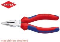 Knipex Spitzzange Spitzkombizange verchromt mit Mehrkomponenten-Grif