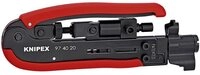 Knipex Crimpzange Kompressionswerkzeug f&uuml;r F-, BNC- und RCA-Stecker