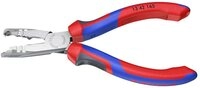 Knipex Abisolierzange Abmantelungszange atramentiert mit Kunststoff &uuml;berzogen 165 13