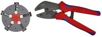 Knipex Crimpzange Crimpzange mit Schnellwechselmagazin 97 33 02, Inkl....