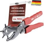FAMEX Revolverlochzange 3519 Profi Lochzange mit ca. 70 % Hebel&uuml;bersetzung,...