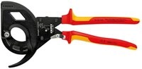 Knipex Kabelschere Kabelschneider (Ratschenprinzip, 3-Gang 95 36 320
