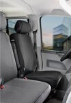 WALSER Autositzbezug Transporter VW T5 Passform, 1 Einzelsitzbezug vorne mit