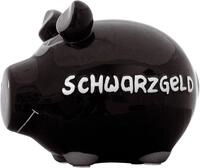 KCG Spardose KCG 100060 Spardose Schwein "Schwarzgeld" - Keramik, klein