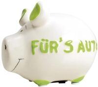 KCG Spardose KCG 100480 Spardose Schwein "F&uuml;r`s Auto" - Keramik, klein