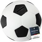HMF Spardose Fu&szlig;ball-Spardose mit Schloss in Lederoptik, 15 cm Durchmesser,