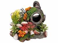 Nobby Aqua Ornaments Helm mit Pflanzen (13,5 x 11 x 12 cm)