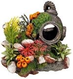 Nobby Aquariendeko Aquariendekoration Helm mit Pflanzen