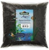 Dehner Aquarienkies Aqua Glanzkies, K&ouml;rnung 2-3 mm, 5 kg, schwarz
