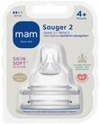 MAM Flaschensauger SkinSoft Weithals Trinksauger aus weichem Silikon