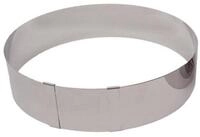 LARES Tortenring 6006, verstellbarer Durchmesser 18-30cm, Edelstahl, H&ouml;he Rand ca.