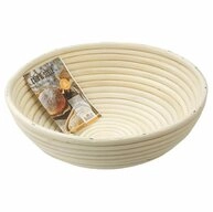 Birkmann G&auml;rkorb LAIB & SEELE, &Oslash; 26,5 cm, Braun, Peddigrohr, f&uuml;r Brote bis...