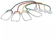 AMPri Handelsgesellschaft mbH Stethoskop Med Comfort PVC Flachkopf Stethoskop Schwarz