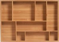 Zeller Present Schubladeneinsatz Bamboo (1 St), 9 F&auml;cher f&uuml;r gen&uuml;gend Platz
