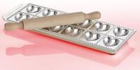 imperia Ravioliform, f&uuml;r 12 Ravioli Cuoricini, inkl. Teigrolle, Aluminium