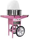 Royal Catering Zuckerwattemaschine Zuckerwatteger&auml;t mit Wagen 52 cm rosa,