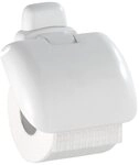 WENKO Toilettenpapierhalter, Pur Kunststoff wei&szlig;
